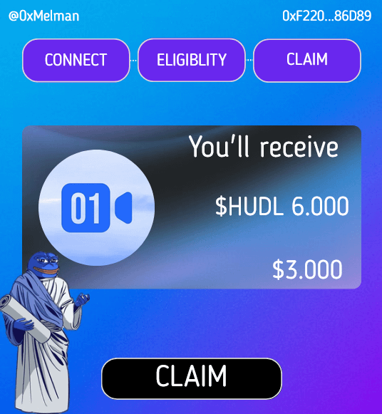 0xMelman's tweet photo. $HUDL have launched a testnet with confirmed airdrop!

⚝ Time: 10 minutes.
⚝ Costs: None
⚝ Potential: Over $3k💸🤑.

Here are the guides on how to get them🧵👇 https://t.co/qiwJ0qYYUT