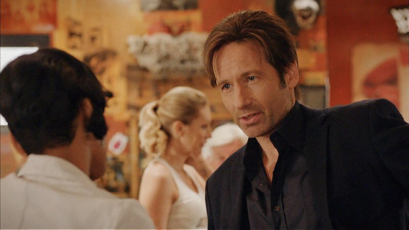 hvnkmo0dy's tweet image. “I just want it to be bittersweet and dark.”
“Well, you are nothing if not a semisweet piece of… milk chocolate?”

— 5x06
hank moody | david duchovny