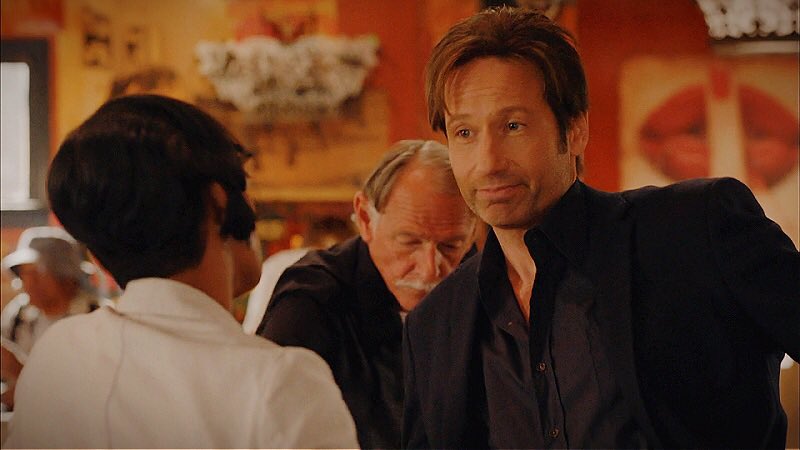 hvnkmo0dy's tweet image. “I just want it to be bittersweet and dark.”
“Well, you are nothing if not a semisweet piece of… milk chocolate?”

— 5x06
hank moody | david duchovny