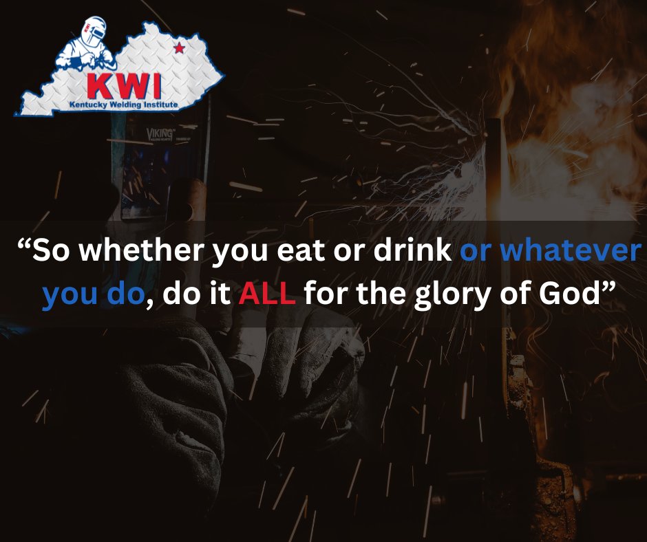 1 Corinthians 10:31✝️
#weld #verseoftheday #inspirational #weldlife #jesus