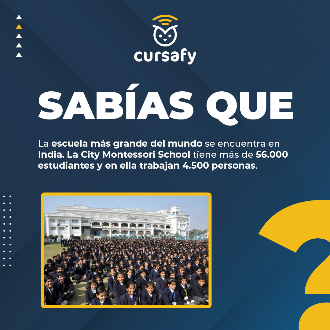 cursafy's tweet photo. ¿Saben cuál es la escuela más grande y la más pequeña del mundo? Aquí te lo contamos. https://t.co/fAaOJeeTnq