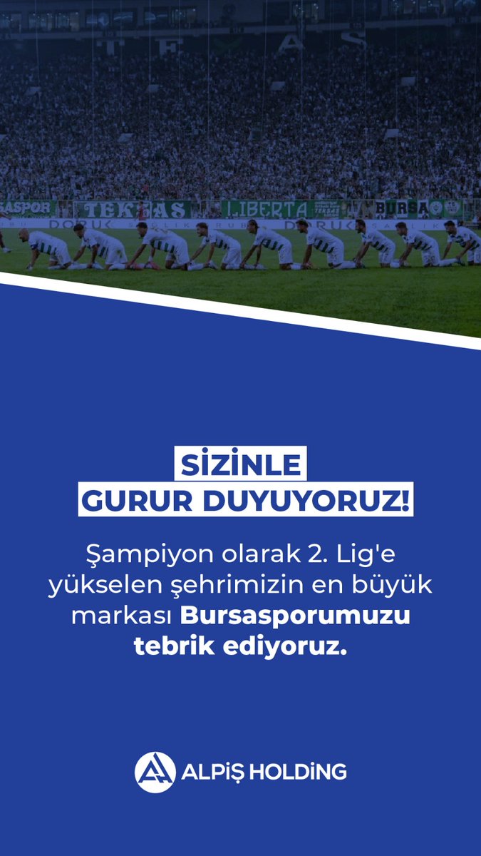 Sizinle Gurur Duyuyoruz #bursaspor