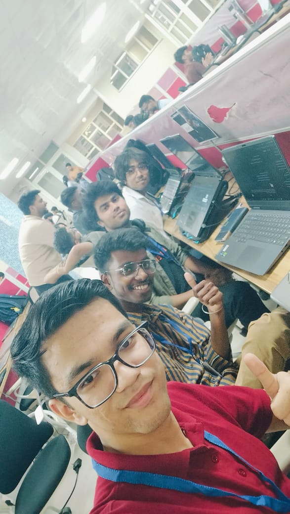 Rajan_patel15's tweet photo. HackBots @ HackMol 6.0 — 36 Hours of Chaos, Code &amp; heavy eyes ☕💻⚡”
From debugging at 3AM, from snacks to endorphin rushes—HackMol 6.0 at NIT Jalandhar was a ride we won’t forget.🚀
#HackMol6 #HackBots #HackathonStories #MadeAtHackMol #NITJ #BuildBreakRepeat #HackLife https://t.co/kwwOjQFMip