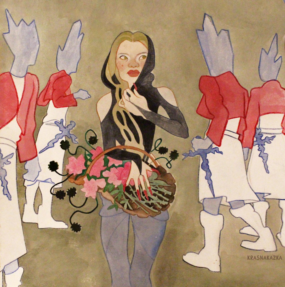 Did anyone order flowers?💐💎#illustrationartists #art #украрт