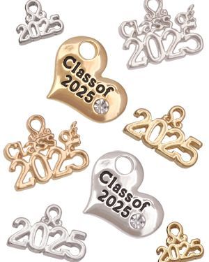 TwoPurplePandas's tweet photo. Class of 2025! #charms #classof2025 #smallbiz #TwoPurplePandas.com presents charm bracelet charms and wedding favor charms https://t.co/o0bIVyvwVP https://t.co/5Ng3spss3f