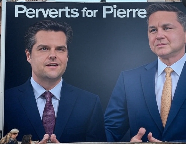 The list of undesirables endorsing poilievre grows daily.
There’s a reason all these subhumans support poilievre .