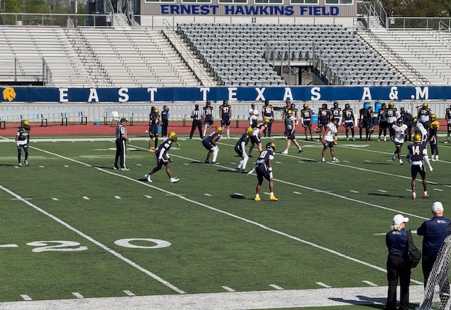 Had a Blast Visiting <a href="/Lions_FB/">East Texas A&M Football</a> For Junior day!! Thanks for having me. Looking forward to coming back!! 
<a href="/_coachsmith_/">Coach Mike Smith, M.S.</a>  <a href="/DLineDude5/">Tony McClain</a> <a href="/BIRDVILLE_FB/">HAWK FOOTBALL</a> <a href="/CoachWhitaker3/">Brennan Whitaker</a> <a href="/CoachZim_Fresh/">CoachZim_SMP</a> <a href="/cdole13/">Clint Dolezel</a>