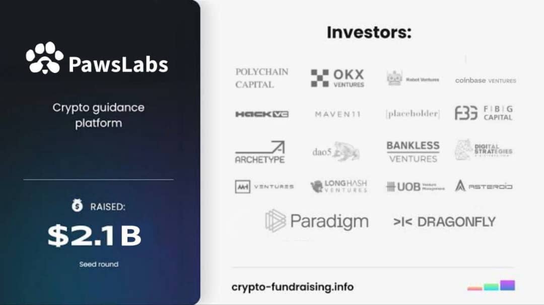 danfulaniweb3's tweet photo. Breaking 

$PAWS 🐾 - Have apparently secured over 2.1 billion dols in funding from investors.

Nothing can stop Paws 🐾 from heating $1 https://t.co/Xhk0huayCr