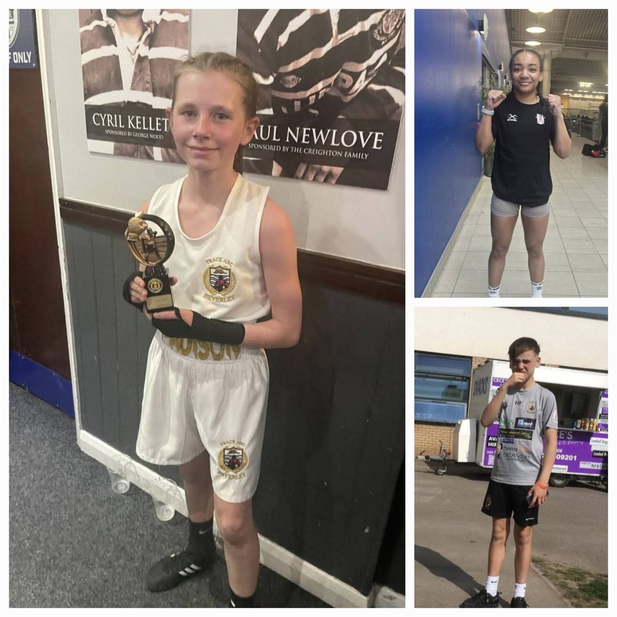 Busy wknd for the club, both Maddison and Harry had their 1st scoring bouts and the pair of them coming away with a win. Lehanna was over in Sheffield with England chasing her dreams and we had 2 coaches Emma and Mat start there level 1s. 
Gyms flying, Team Track 🥊🥊