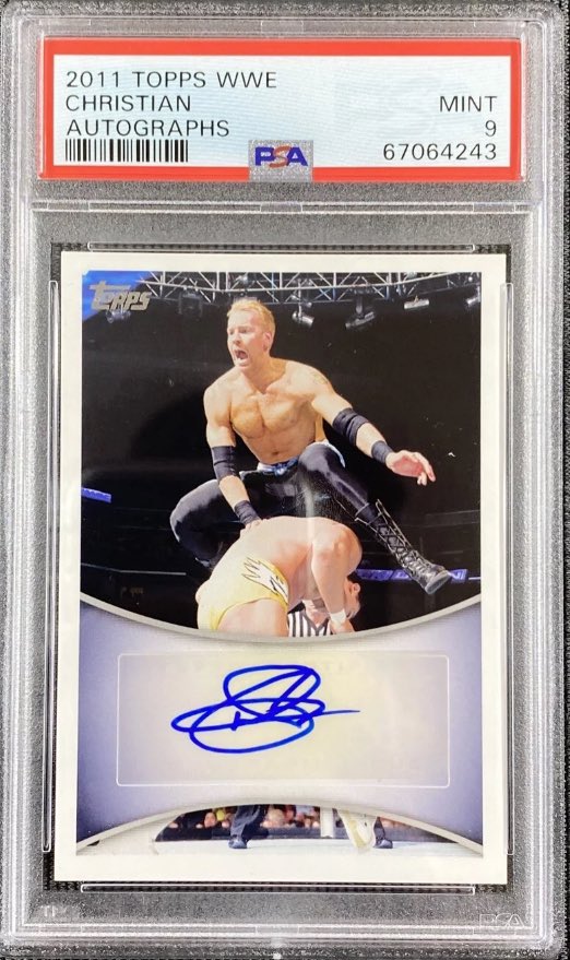 Hard_4_Cards's tweet photo. #OnThisDayInWWE 2011:  After Edge's shock retirement, Christian wins a 20-man battle royal at a SmackDown taping to challenge for the vacant WWE World Heavyweight Championship at the upcoming Extreme Rules PPV.

#WrestlingCards #TheHobby #OTD #OnThisDay #Topps #WWE https://t.co/gCa13IWcax