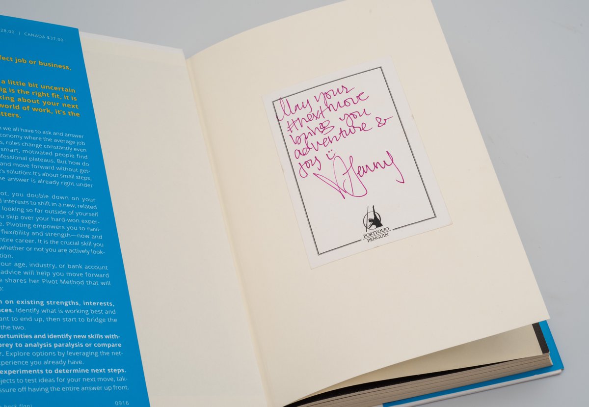 Signed book of the day / #PivotalConversations