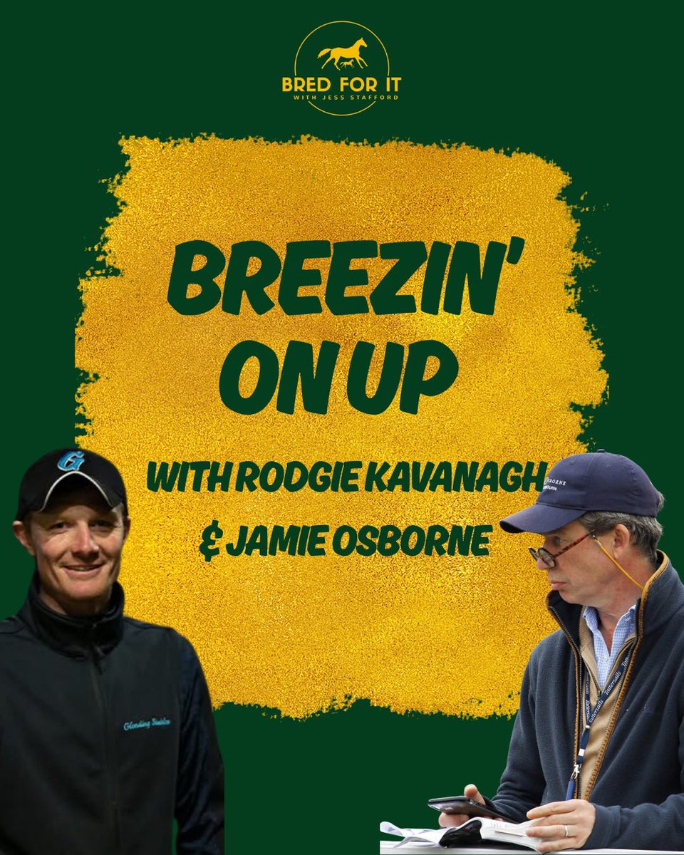 ‼️NEW EPISODE ‼️

✅ Leading consignor Rodgie Kavanagh of Glending Stables who breezed Vandeek talks the breeze up process 
✅ Trainer <a href="/osbornejamie/">Jamie Osborne</a> chats his breeze up graduate Heart Of Honor -

Listen now podcasts.apple.com/gb/podcast/bre…