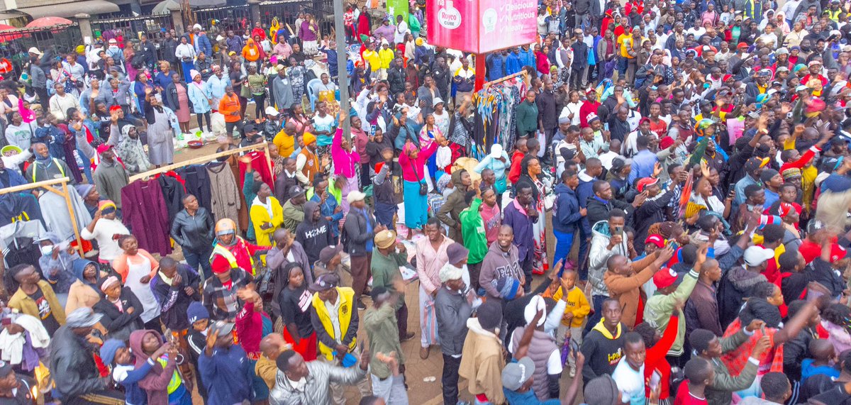 rigathi's tweet photo. One Term! Round One! One Way! 

Thank you, Ngong Town patriots, for your warm welcome! With great determination and courage, we shall redeem our Nation from kakistocracy! https://t.co/hEUT8S5cxO