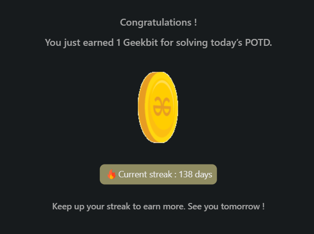 Mayank_kumar111's tweet photo. Day 150: Progress in programming built one small step at a time. With every bug squashed every concept.

@geeksforgeeks

#geekstreak2024 #dsa #learntocode #learndsa #160daysofcode #gfg #geeksforgeeks #CodingChallenge #162DaysOfCode #gfg160 #Day150 #CodeMastery #CodeExploration https://t.co/tzLkbVQkOn