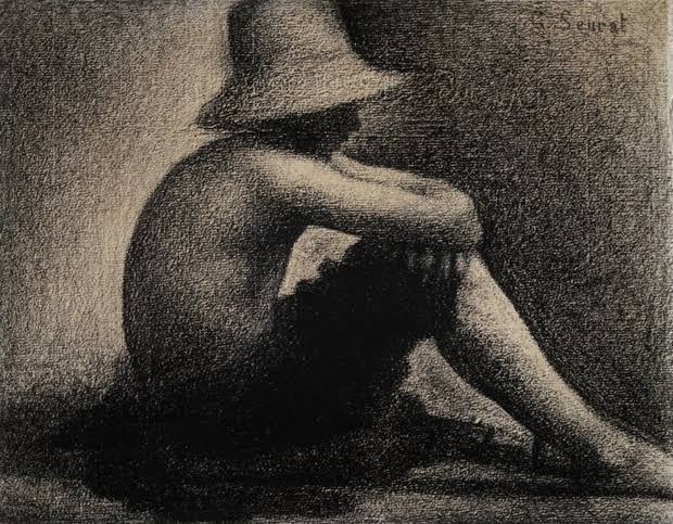 スーラのデッサンの感じが昔から好きなんよね。 勿論スーラの