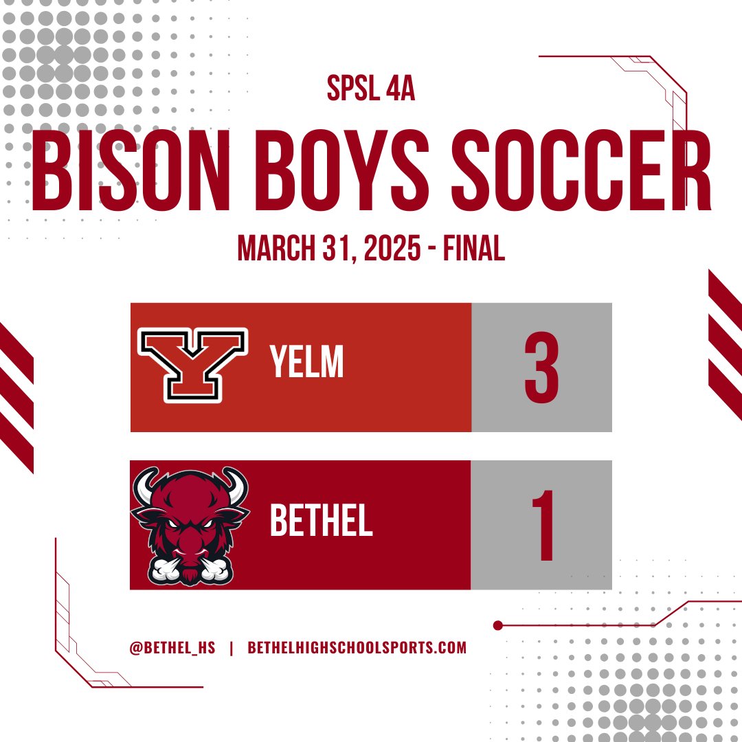 A competitive week for the Bison takes us back on the road for our matches on Tuesday and Thursday, for the start of the final stretch of the regular season, and potential playoff consideration.  Come out and support the team.  Go Bison!
#bhs #bison #bethel #gobison #jointheherd