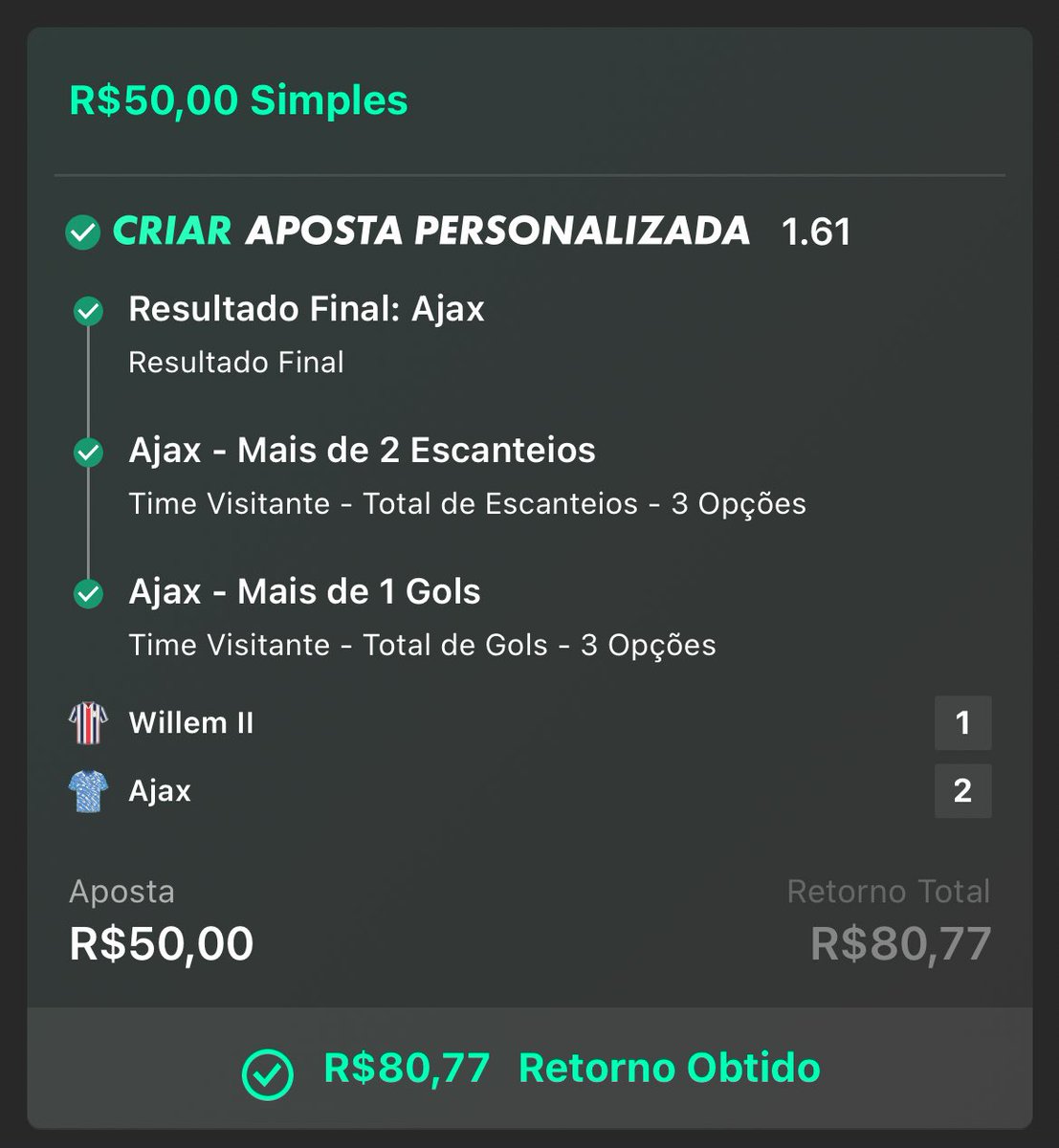 QUEBRANDO ODDS👊🏼 tweet media