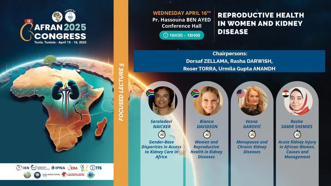 Rasha Darwish (@rasha_darwish_) on Twitter photo Dr <a href="/torra_roser/">Roser Torra</a> , the <a href="/ERAkidney/">ERA - European Renal Association</a> president heavy participation in our <a href="/AfricanAFRAN/">African Association of Nephrology (AFRAN)</a> congress: 3 talks, one of which on <a href="/goKDIGO/">KDIGO</a> APKD guidelines, and moderating the Women and kidney diseases session - definitely looking forward to it all! - An honor and pleasure- #AFRAN25_Tun Dr <a href="/torra_roser/">Roser Torra</a> , the <a href="/ERAkidney/">ERA - European Renal Association</a> president heavy participation in our <a href="/AfricanAFRAN/">African Association of Nephrology (AFRAN)</a> congress: 3 talks, one of which on <a href="/goKDIGO/">KDIGO</a> APKD guidelines, and moderating the Women and kidney diseases session - definitely looking forward to it all! - An honor and pleasure- #AFRAN25_Tun