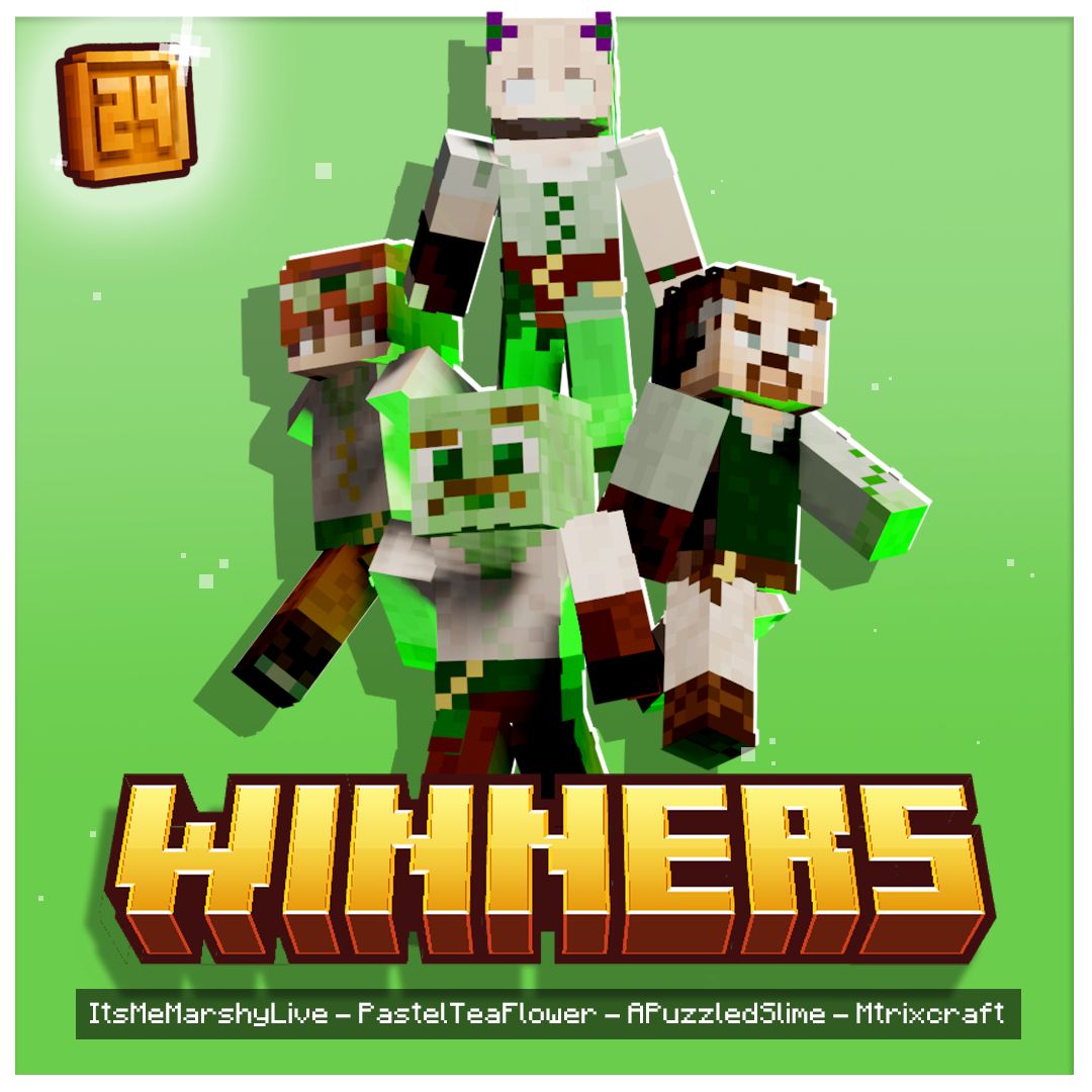 A HUGE congratulations to 💚 TEAM GREEN GUYS 💚 for winning HomeSMP's First 24hr Hardcore Event with a HUGE 87 POINTS! 🥇 

Well done to everyone that participated in the event, we all had an absolute BLAST!! 💥