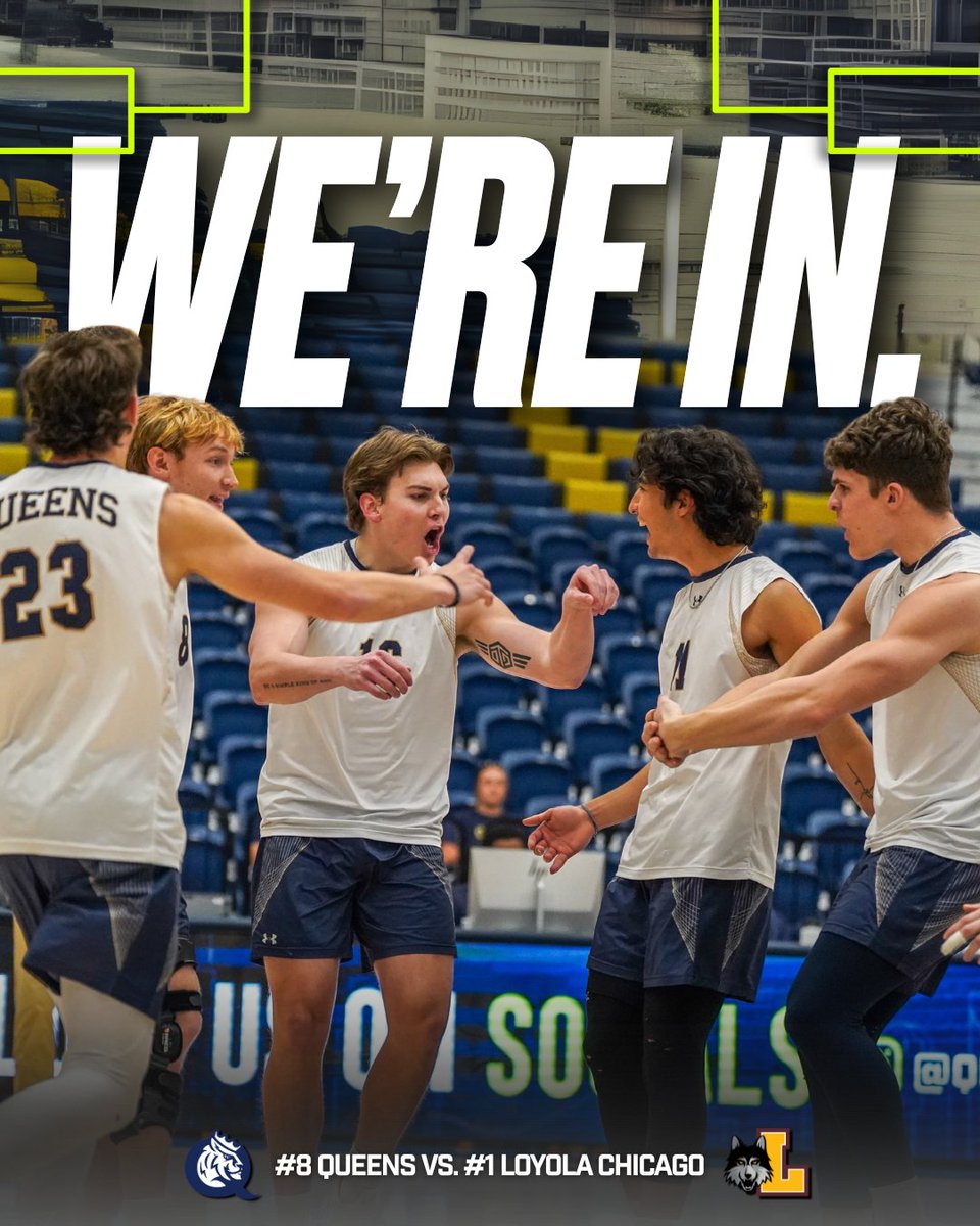 Queens is tournament-bound! 👑 

The Royals have clinched a spot in the MIVA Quarterfinals and will face Loyola Chicago on April 19.

#RoyalsRise | #QUeenCity