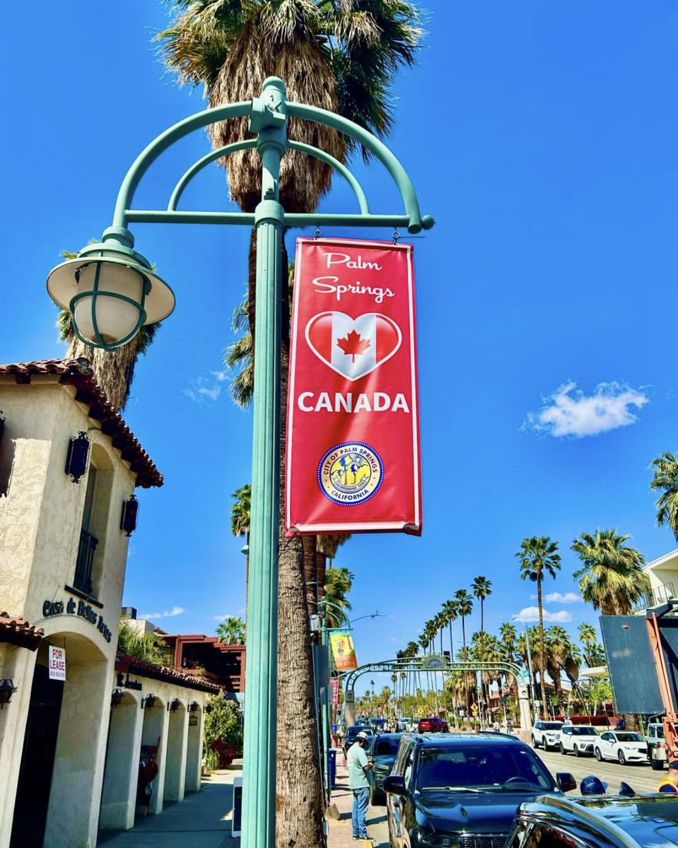 NEWSTALK 1010 (@newstalk1010) on Twitter photo Palm Springs, California is putting up signs around the city to show support for their Canadian visitors and residents.
Mayor Ron DeHarte explained why earlier this week on <a href="/MooreintheAM/">John Moore</a>: ihr.fm/4lHhQpI Palm Springs, California is putting up signs around the city to show support for their Canadian visitors and residents.
Mayor Ron DeHarte explained why earlier this week on <a href="/MooreintheAM/">John Moore</a>: ihr.fm/4lHhQpI