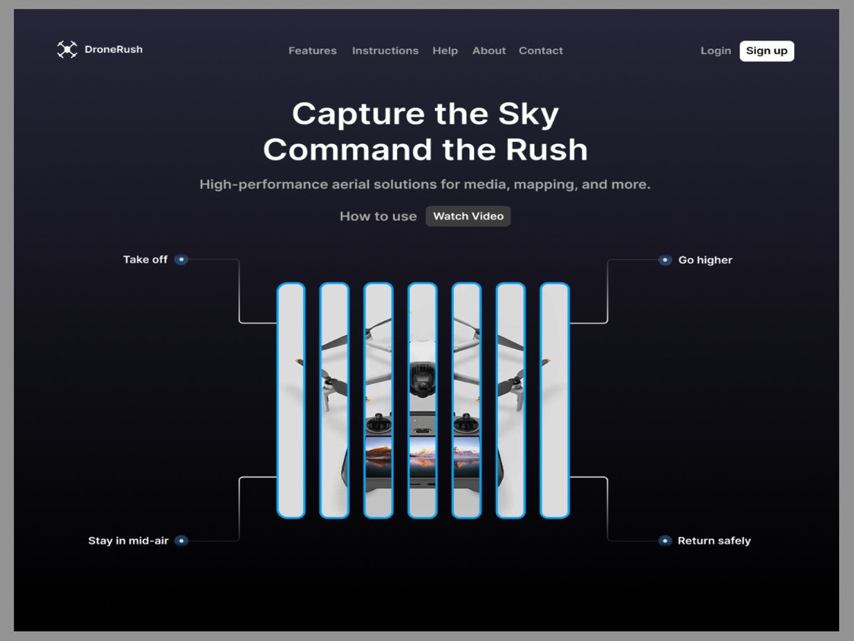 DroneRush Landing Page Section Design Using Figma!

#figma #uidesign #landingpage #drone