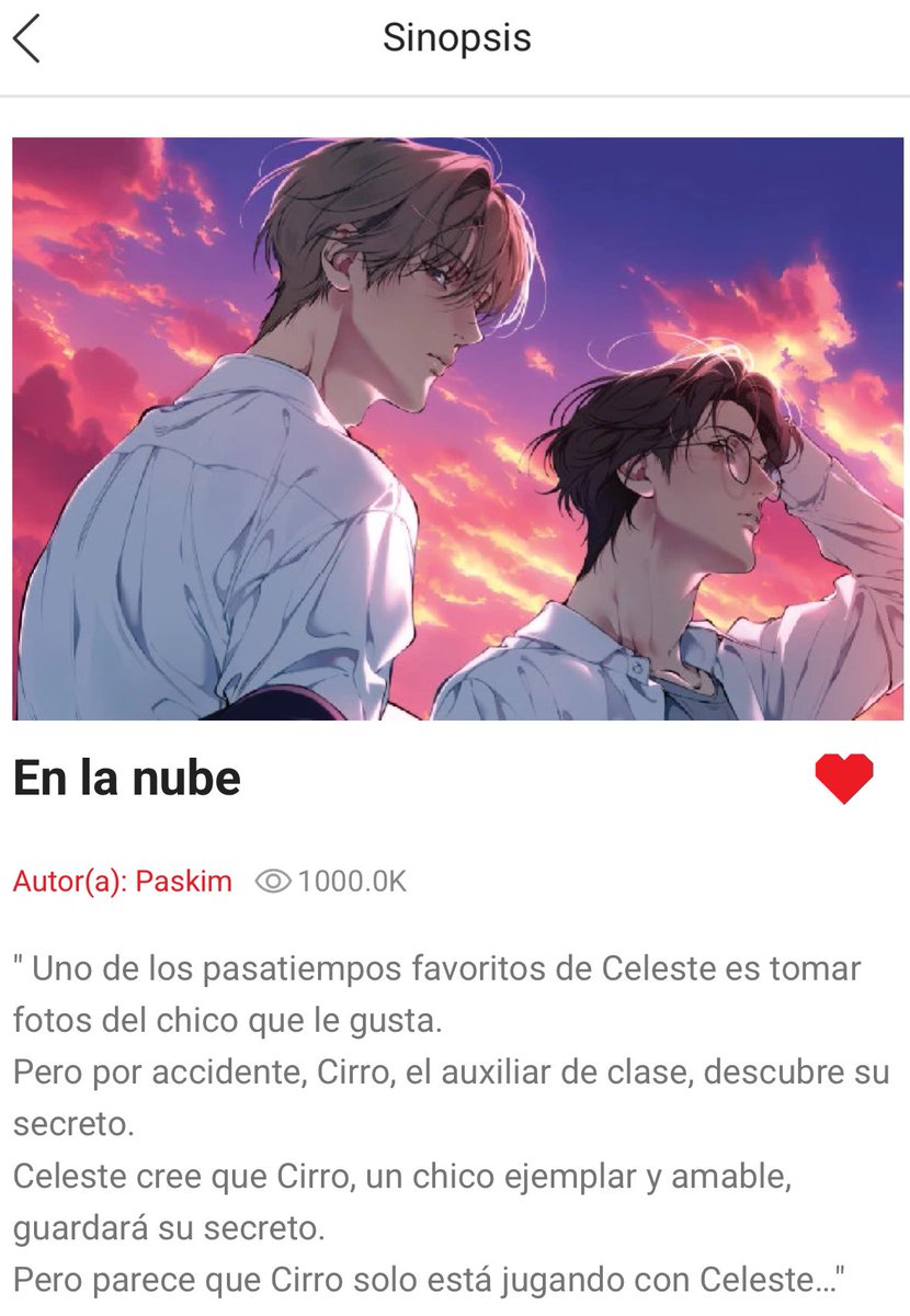 LostinthecloudP's tweet photo. #Enlanube reaches one million views on Lezhin ES and is the first BL 'All Ages' to have such a high number of views. 🥳 https://t.co/v4ksF2fXdx