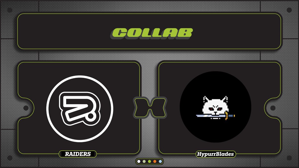 Raiders (@raiderslab) on Twitter photo RAIDERS π€ HYPURRBLADES
We're thrilled to announce the collabration with <a href="/hypurrblades/">HypurrBlades</a>
Together, we'll explore the advantages of HypurrBlades , one of the most promising projects in the market. RAIDERS π€ HYPURRBLADES
We're thrilled to announce the collabration with <a href="/hypurrblades/">HypurrBlades</a>
Together, we'll explore the advantages of HypurrBlades , one of the most promising projects in the market.