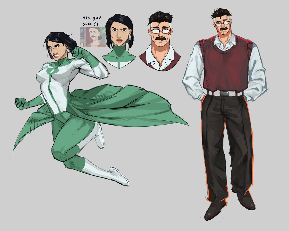 Alex_1909x's tweet image. วาดยากจัง #Invincible