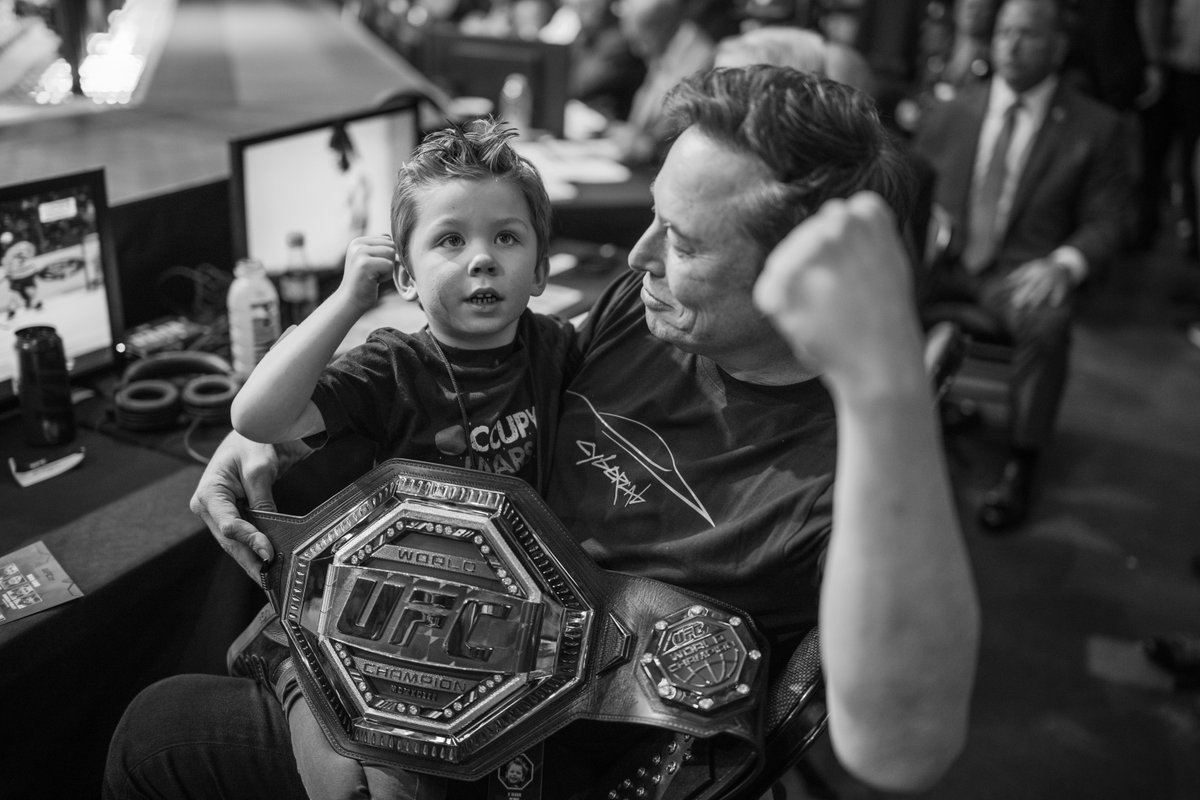 SMX 🇺🇸 on X: "Elon Musk and his son, Lil X holding a UFC Championship belt at the UFC 314 event. 💪 https://t.co/OhxZYSi2bQ" / X