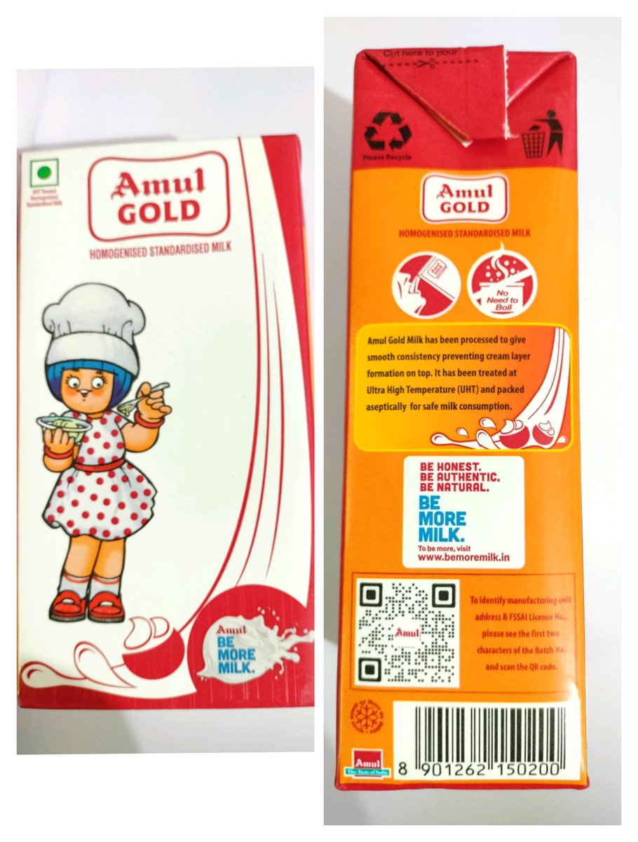 Not boil . UHT is ultra high temperatures that is a preservation of milk. If you boil it next time, milk protein and fat that are good for health are denature all protein and fat.