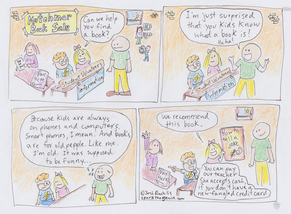 Josh Rachlis (@joshrachlis) on Twitter photo Hey Ottawa! Head to the Glebe now because the <a href="/mutchmorbooks/">Mutchmor Book Sale</a> Sale at <a href="/MutchmorPS/">Mutchmor PS</a> ends at 2pm! Here’s a cartoon I drew about it! 📚 #ottawa #glebe #glebeottawa #mutchmorpublicschool Hey Ottawa! Head to the Glebe now because the <a href="/mutchmorbooks/">Mutchmor Book Sale</a> Sale at <a href="/MutchmorPS/">Mutchmor PS</a> ends at 2pm! Here’s a cartoon I drew about it! 📚 #ottawa #glebe #glebeottawa #mutchmorpublicschool