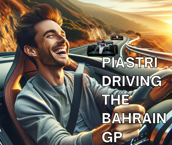 marv2k's tweet photo. Piastri making easy work of the #bahrainGP #F1 #P1 https://t.co/jK0d19Hg2p