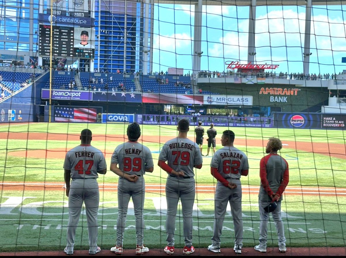 Cole Henry is on the field per photo.

(📸 by Kevin Nibley for TalkNats)