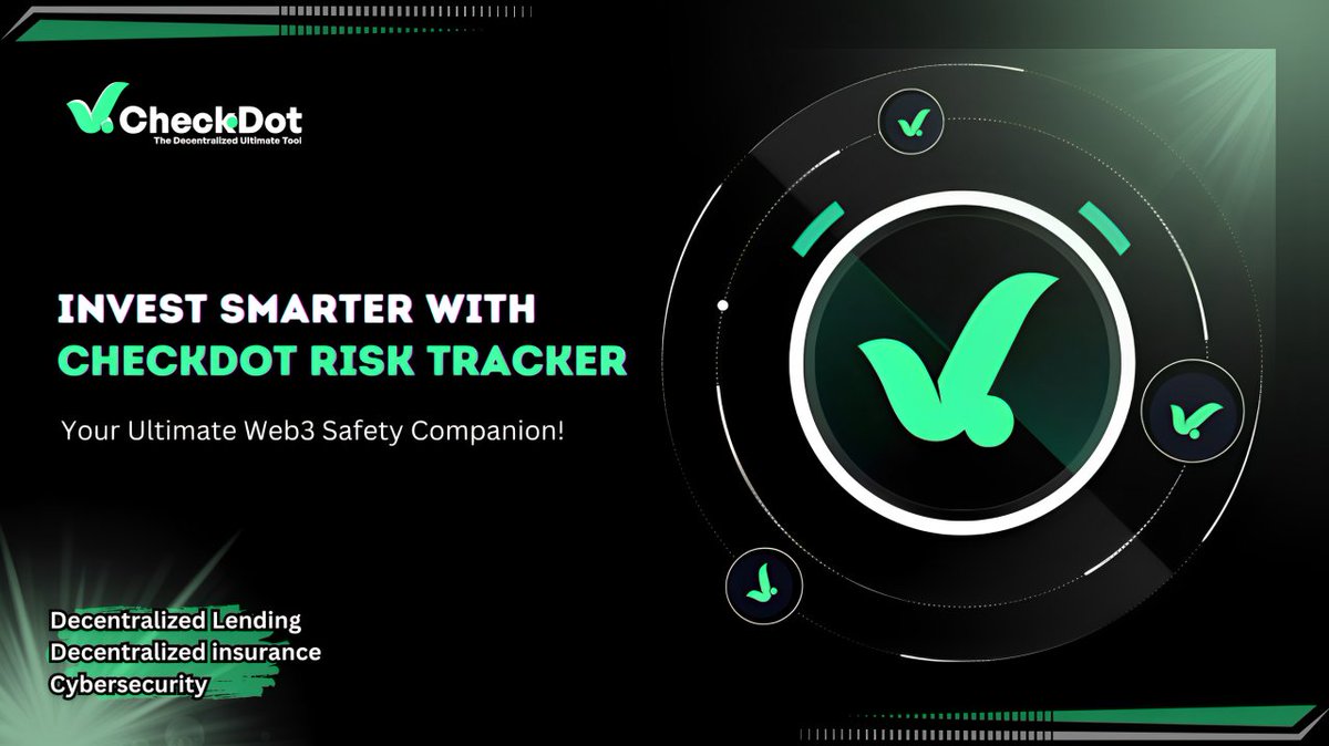 Making smart investment decisions in crypto isn't easy , that's why we created the CheckDot Risk Tracker.

Our powerful tool is designed to help you assess the reliability, safety, and overall risk level of any Web3 project before you invest.

On the analysis page of your chosen