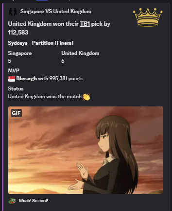gg UK
i guess our skillcap just isn't there
kinda sucks that there are maps i want to play but just skill issue, it is what it is and was fun while it lasted