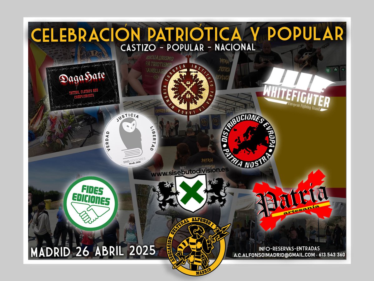El 26 de abril, durante nuestro Homenaje a los Héroes del 2 de mayo, estaremos acompañados de diferentes iniciativas patriotas. Además habrá juegos para todas las edades, comida, música en vivo y mucho más...
¿te lo vas a perder?
#CastizoNacionalPopular
#26Abril