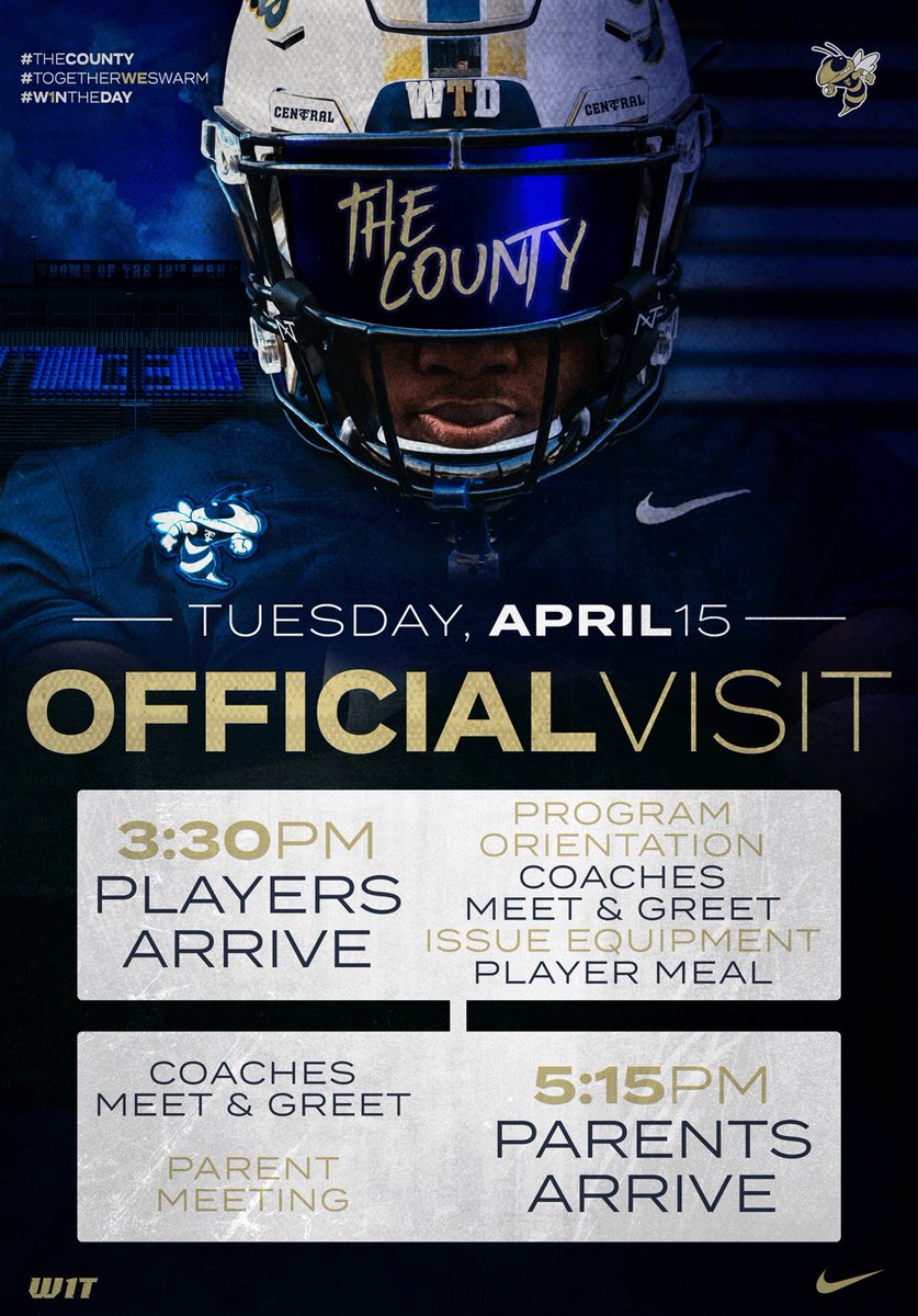ATTN: 8th Grade Football Players, your official visit is set for this Tues. Make sure your parents are aware as they’ll need to be there at 5:15 to meet coaches. We will provide transportation from the middle school to the high school. 

#TheCounty #TogetherWeSwarm #W1NTHEDAY