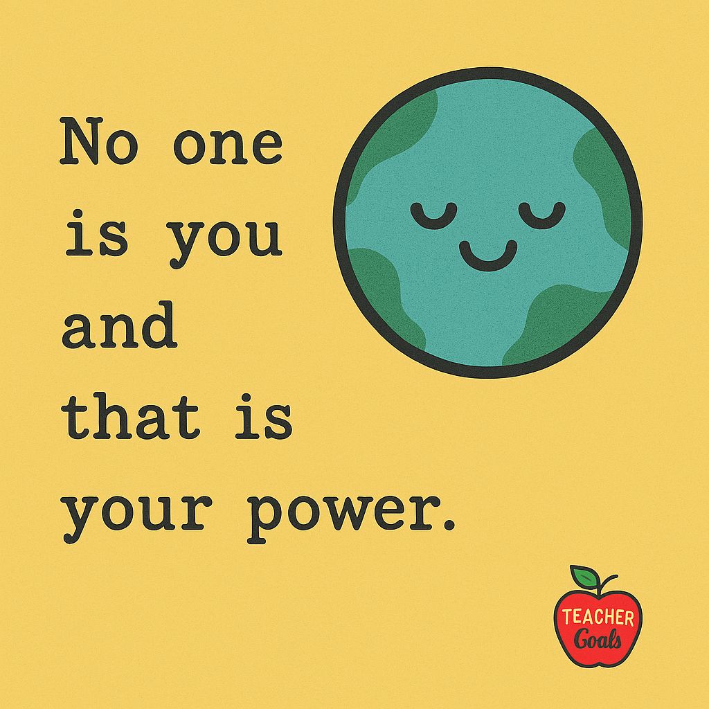 Powerful reminder. 🧡
🌐 teachergoals.com