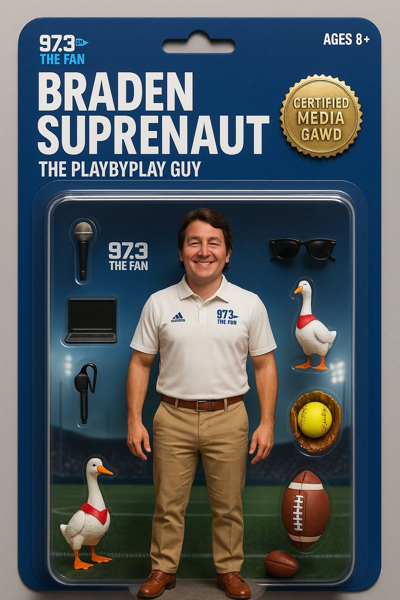 originaltopdawg's tweet photo. π₯ Action figure mode: UNLOCKED π₯π¨
Braden Surprenant is now officially a collectible πͺπ½
The PlayByPlay Guy
Who wants one of these on their shelf?! ππ₯
π¦ @b_surp π₯@973TheFanSD π₯@Audacy
#BSURP #973thefan #kidkillsit #SillyGooses https://t.co/PAxUP4nVk4