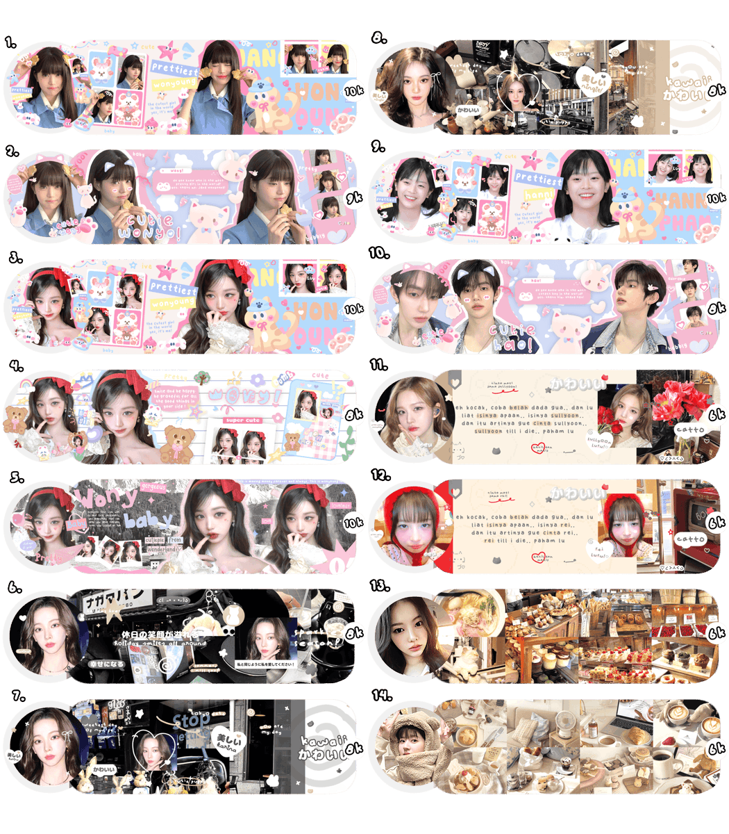 Tolong bantu repost kalo lewat di kalian <3

Layout ready stock layout rs Wonyoung Rei IVE Karina Ningning AESPA Hanni Newjeans NJZ Zhang Hao ZEROBASEONE ZB1 Sullyoon NMIXX Ian Heart2heart H2H Zhao Lusi aktris china

🐠 ava PNG only
💭 free retext
💰 QRIS

#zonauang #zonaba