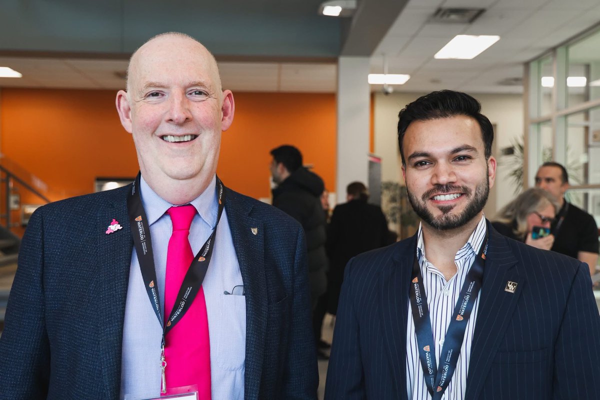 Grateful to return to <a href="/UWaterloo/">University of Waterloo</a> not just as an alumnus, but as a voice for the #NextGeneration. Being the speaker at the 2025 #GradSendOff brought back memories, pride, and purpose. Stay tuned for the 🎬
#Changemaker #SDGLeaderhsip 

<a href="/WaterlooMath/">Waterloo Mathematics</a> 
<a href="/uwaterlooalumni/">UWaterloo Alumni</a>