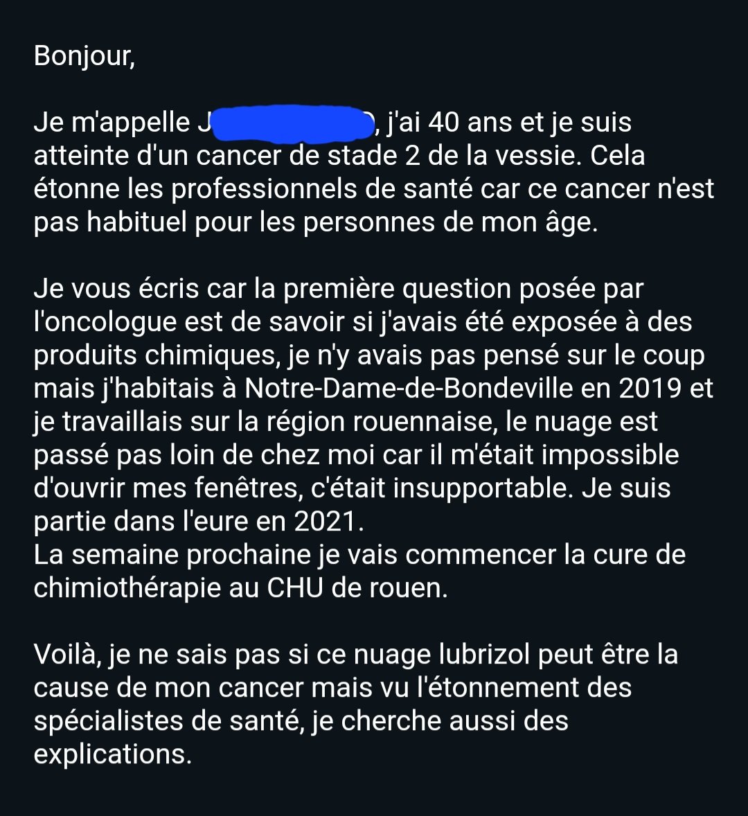 Il serait temps de pouvoir leurs répondre de façon fiable <a href="/CentreBecquerel/">CentreHenriBecquerel</a>, <a href="/SantePubliqueFr/">SantépubliqueFrance</a>, <a href="/ars_normandie/">ARS Normandie</a>, <a href="/MetropoleRouenN/">Métropole Rouen Normandie</a>, <a href="/NicolasMayerNMR/">Nicolas Mayer-Rossignol</a>, <a href="/RegionNormandie/">Région Normandie</a>, <a href="/seinemaritime/">Seine-Maritime</a>. #Lubrizol aura laissé des traces #psychologiques et pour les #cancers,  <a href="/toutlemonde/">toutlemonde</a> s'interroge...