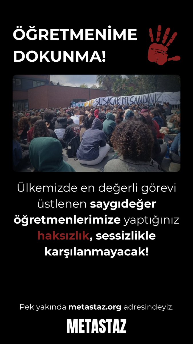 Sen de sıkılmadın mı artık saçma sapan olaylardan?
Metastaz'ı takip et!
Hareketimize ve topluluğumuza katıl.
Sessiz kalanlar her zaman ezilir, sesini çıkarmayı öğren!

Etiketler;
Sivasspor #deprem #FenerinMaçıVar Manaj Kaleci #AyağaKalk Penaltıyı #SağlıktaAtamayıBölme Tadic Efkan