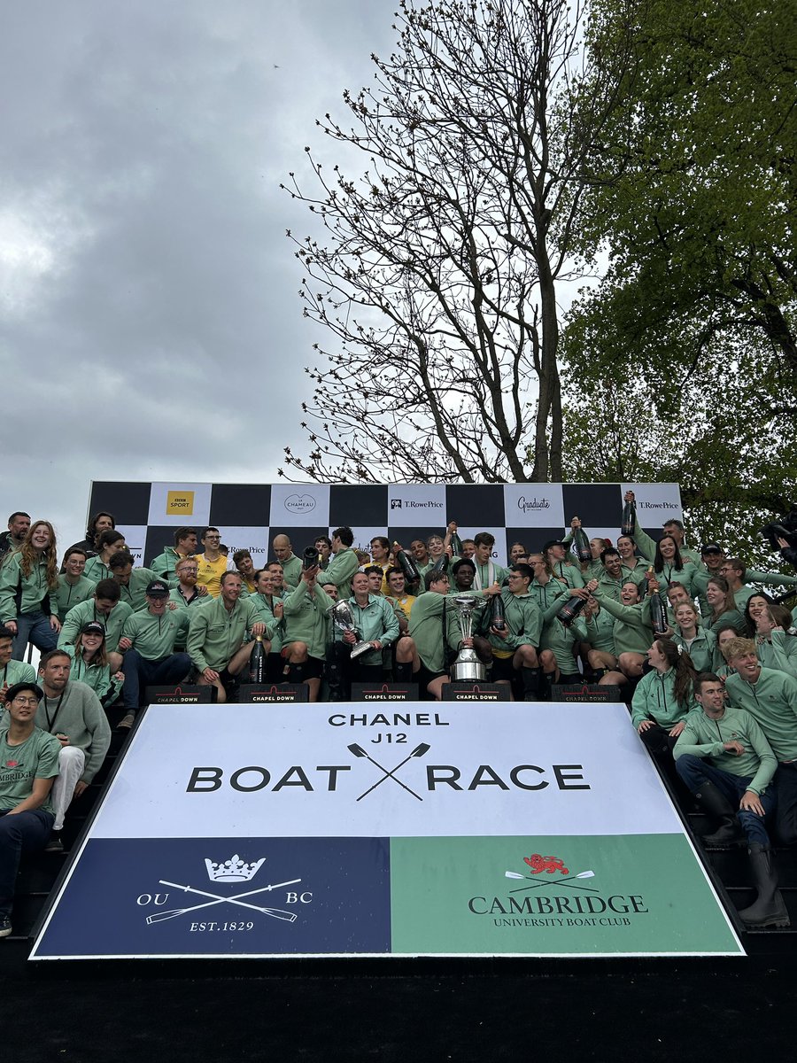 Chapel Down (@chapeldownwines) on Twitter photo Huge congratulations to <a href="/CUBCsquad/">Cambridge University Boat Club</a> for a clean sweep at this year’s <a href="/theboatrace/">The Boat Race</a>.
A massive well done to both Cambridge and Oxford athletes on a remarkable sporting achievement.
#boatrace2025 Huge congratulations to <a href="/CUBCsquad/">Cambridge University Boat Club</a> for a clean sweep at this year’s <a href="/theboatrace/">The Boat Race</a>.
A massive well done to both Cambridge and Oxford athletes on a remarkable sporting achievement.
#boatrace2025