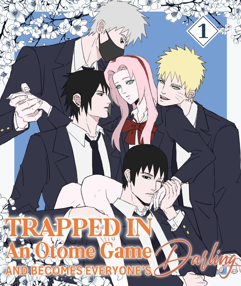 Day 3: Trapped in an Otome Game and Becomes Everyone's Darling.
Cover studying from '孤高の極悪総長さまは、彼女を愛しすぎている【極上男子だらけの溺愛祭！】(ケータイ小説文庫)'
#SakuraWeek2025
