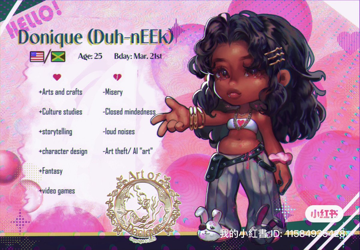 HelloDonique's tweet image. Just decided to update my “meet the artist” pic