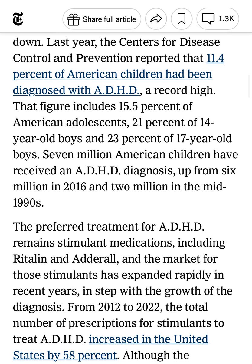Katherine Boyle (@ktmboyle) on Twitter photo 23 percent of American 17-year-old boys have been diagnosed with ADHD.
Stop. Medicalizing. Boyhood. 23 percent of American 17-year-old boys have been diagnosed with ADHD.
Stop. Medicalizing. Boyhood.