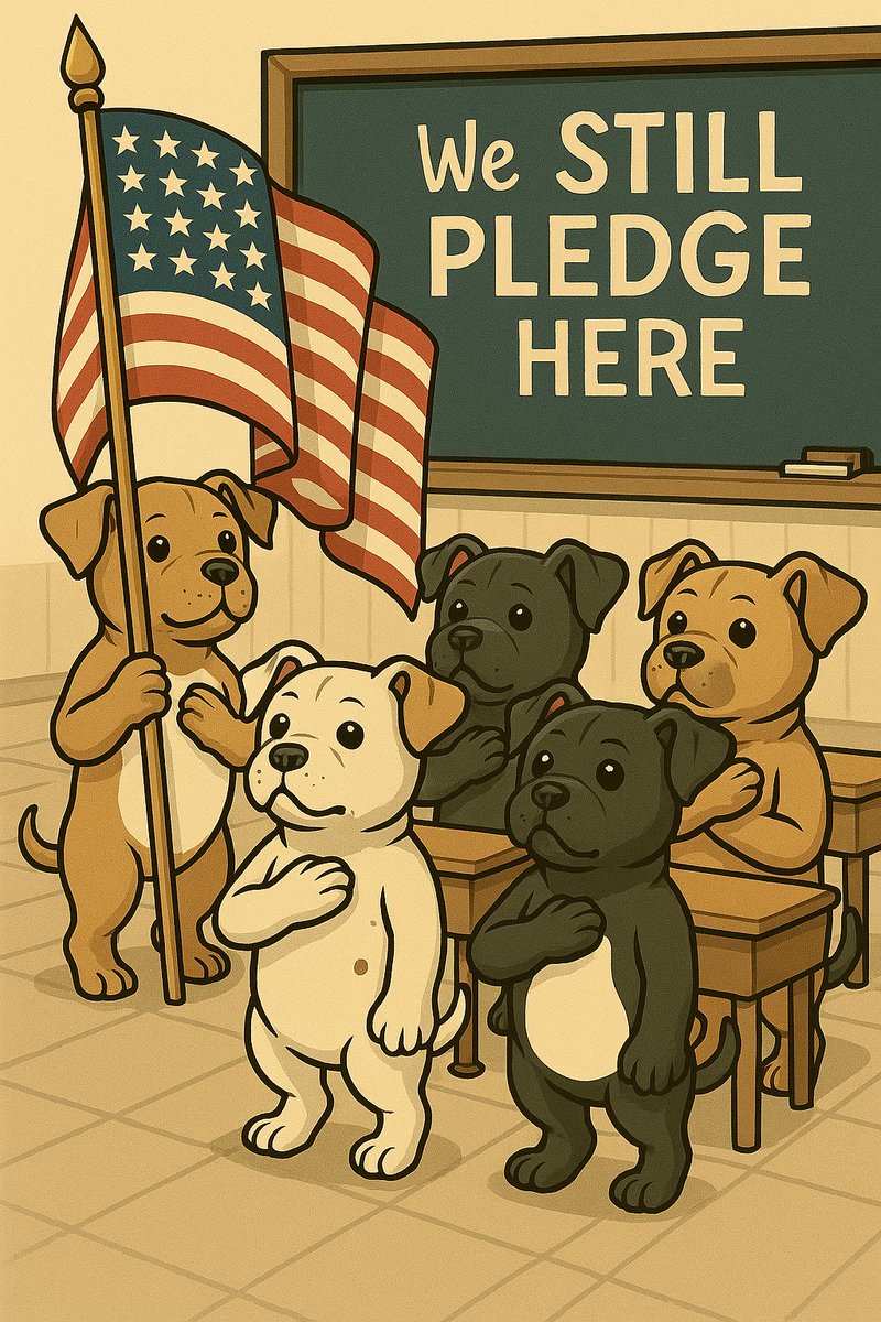 FuryPawsHQ's tweet photo. @GuntherEagleman While the woke crowd forgets what made this country great—our pups still stand, paws over heart."
#WeStillPledge #FuryPaws #RaiseYourRightPaw https://t.co/AAMk4kEsgn