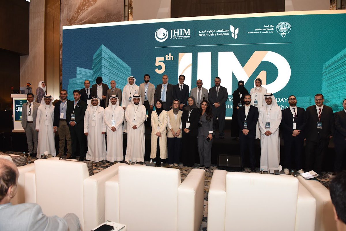 سعدت جداً وتشرفت كوني جزء من هذا الفريق الرائع  المنظم للمؤتمر الخامس لقسم الباطنية بمستشفى الجهراء. المؤتمر كان ناجح بكل المقاييس، من حضور مميز وتنظيم احترافي، إلى اختيار ثري ومميز للمواد العلمية في جلساته المتنوعة. تجربة أفتخر فيها وذكريات حلوة مع نخبة من الزملاء المميزين.